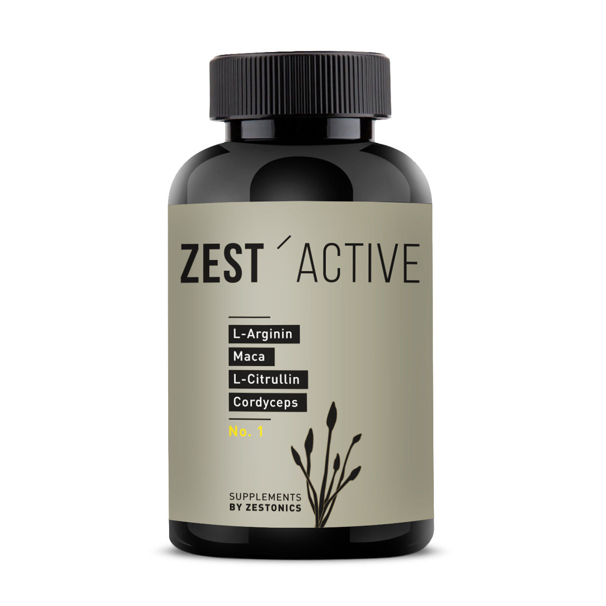 ZEST’ACTIVE: L-Arginin (Base), Maca-Wurzel (50:1-Extrakt), L-Citrullin, Cordyceps sinensis - (1x100g)
